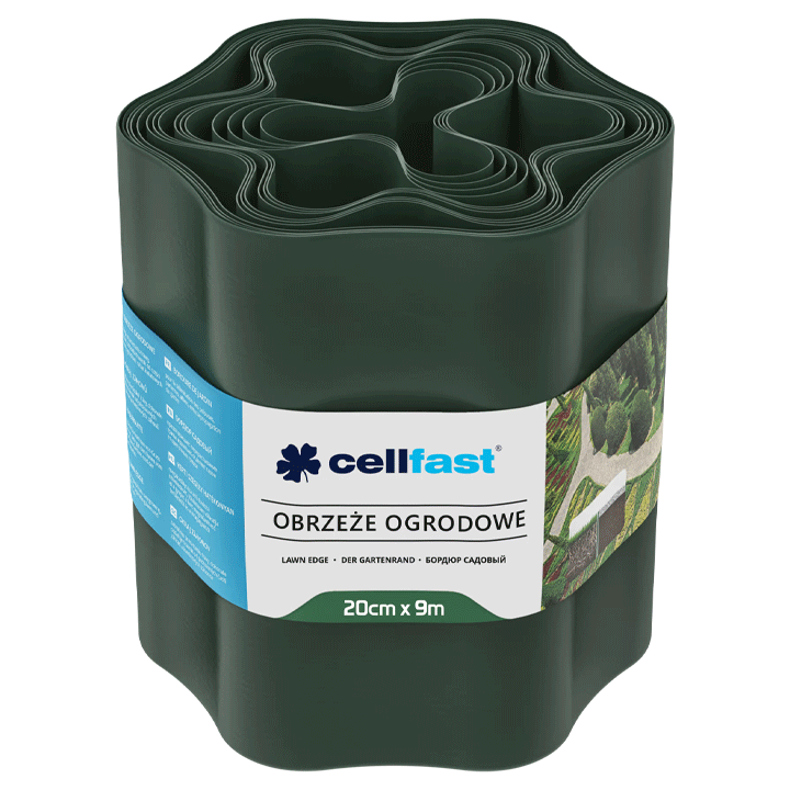 BORDER FENCE PLASTIC 15CMX9M GREEN