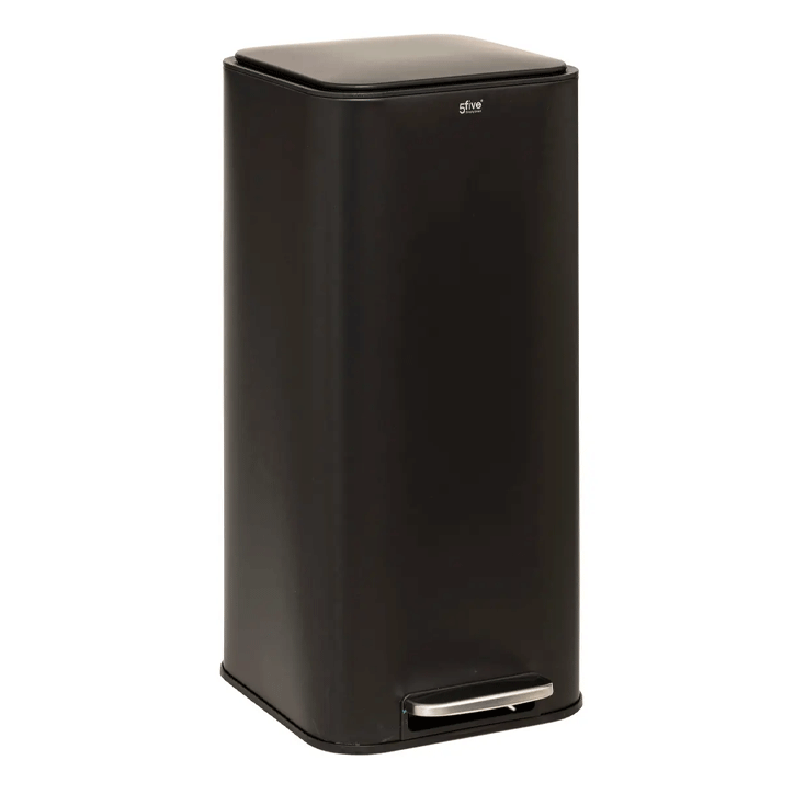 DUSTBIN SQUA 30L BLACK DELTA