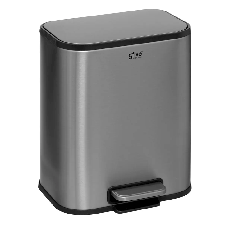DUSTBIN MET 5L INOX MAT