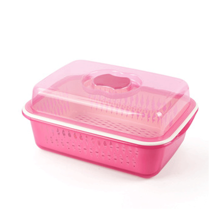 COLANDER PLASTIC WITH STORAGE BASKET&COVER SMALL