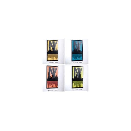 CANVAS BOARD NY 50X70X3CM 4ASS 16 6,75 ARTI CASA MDF/CA SHK/IN