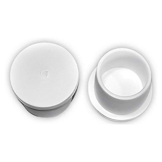 TUBE INSERTS ROUND WHITE 19MM