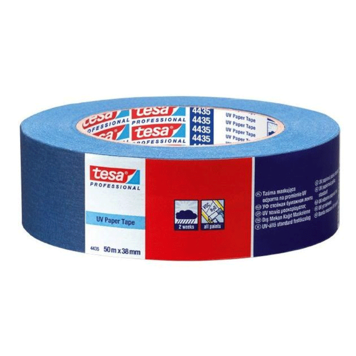 MASKING TAPE UV 38MMX50M BLUE