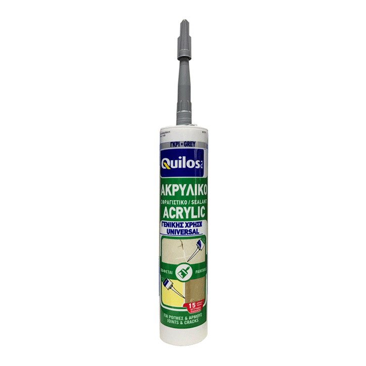 SEALANT ACRYLIC UNIVERSAL GREY 300ML QUILOSA