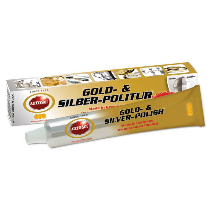AUTOSOL GOLD & SILVER POLISH 75ML