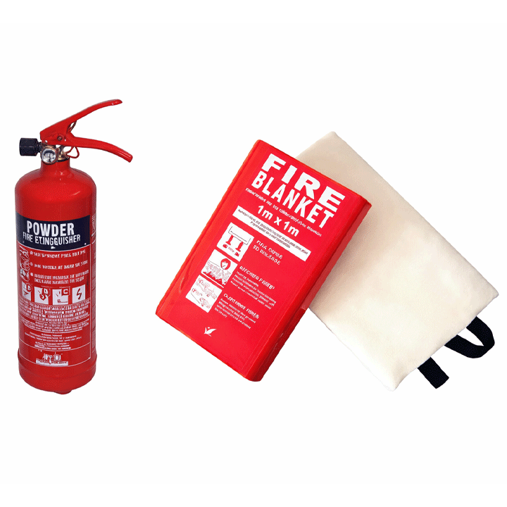 TWIN PACK EXTINGUISHER AND BLANKET