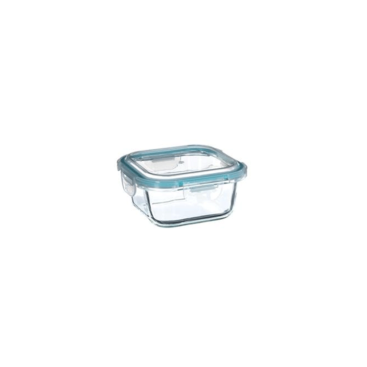 SQUARE GLASS BOX CLIPEAT 530ML