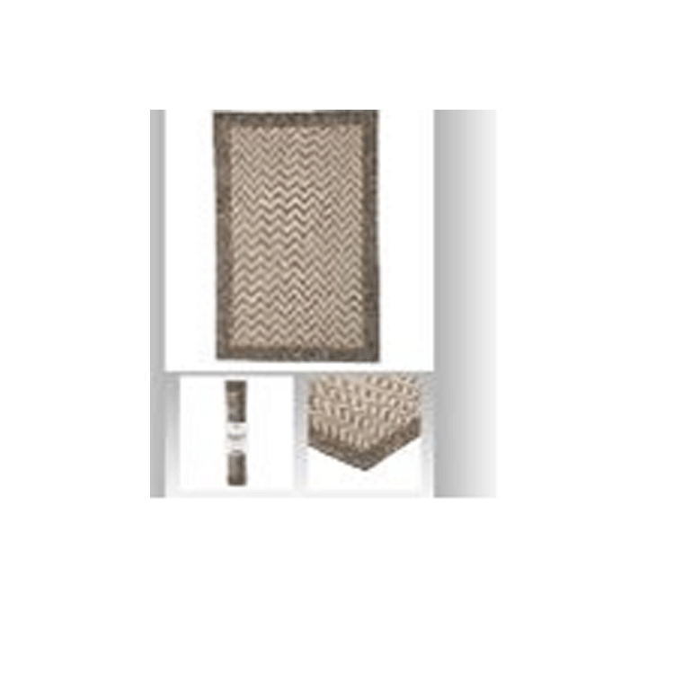 RUG 50X80CM CHEVRON BROWN GREY