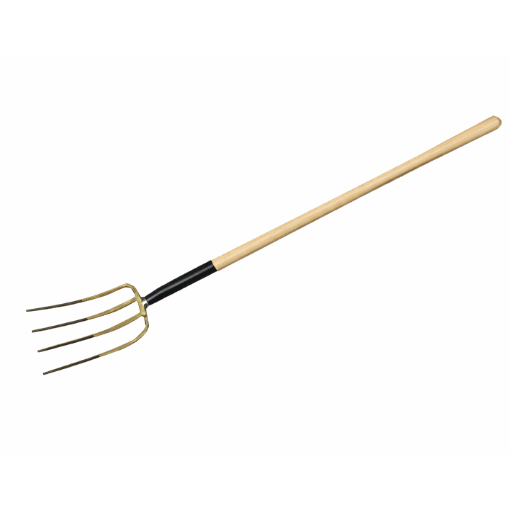 GARDEN FORK WITH WOOD HANDLE
