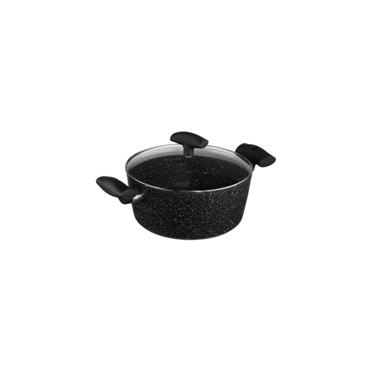 FORGED ALUMINUM POT+LID 28CM