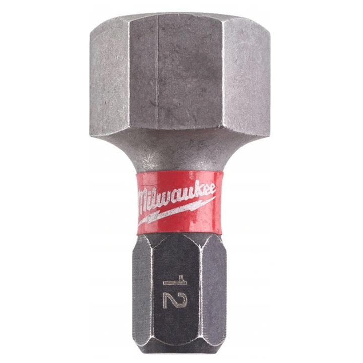 MILWAUKEE 12MM X 25MM HEX SHOCKWAVE BIT 2PCS