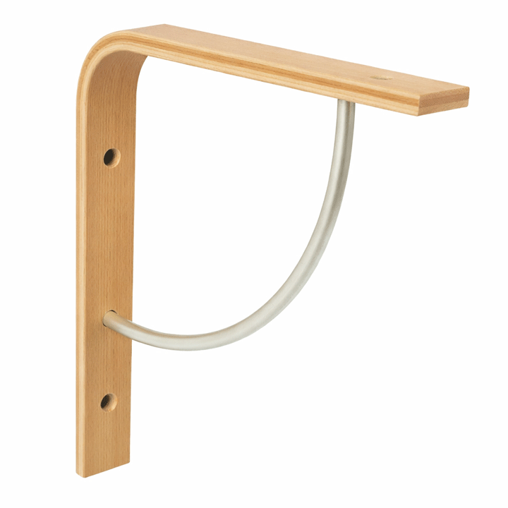 BRACKET WOODEN DELTA 15X12CM BEECH
