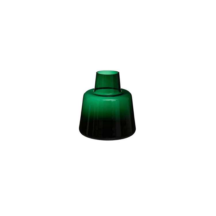 SQUARE VASE H23 GREEN