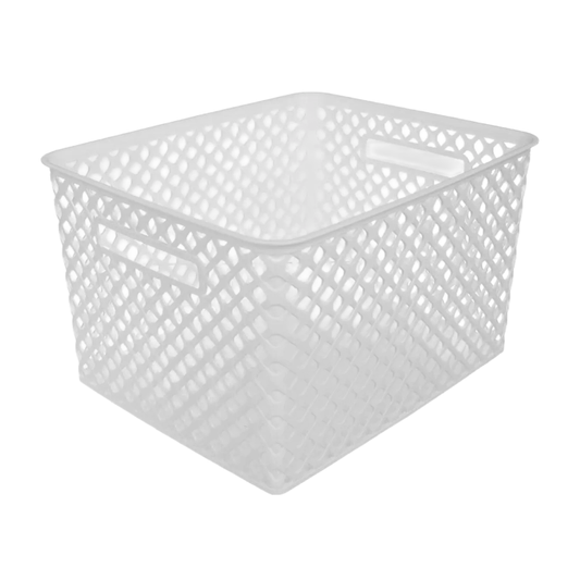 BASKET FOLK BIG WHITE