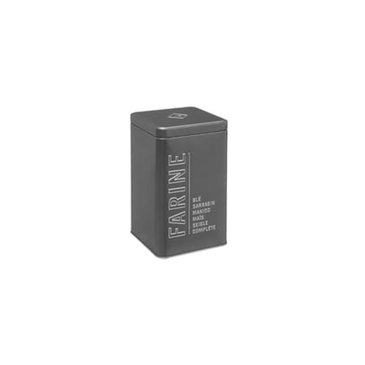 EMBOSSED SILVER FLOUR BOX