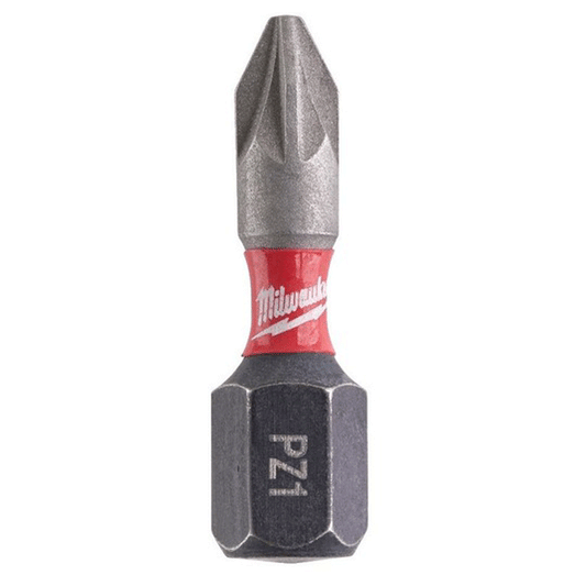 MILWAUKEE PZ 2 x 25mm SHOCKWAVE BIT 2PCS