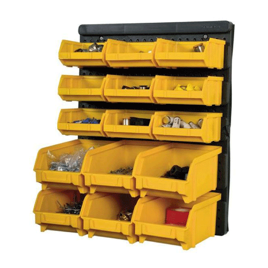 PLASTIC PANEL L323X17XH385MM W/9BINS ART101+6BINS ART102