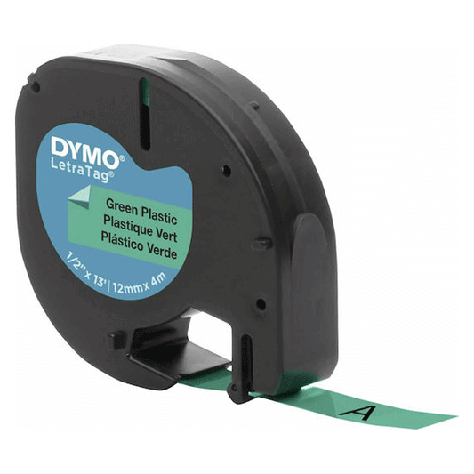 DYMO CAS.LET PLAST BK/GN 91204