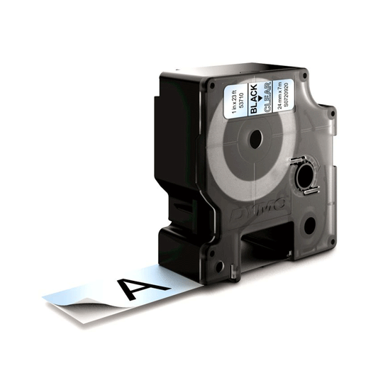 DYMO D1 TAPE CA.24MMX7M BK/TR 53710