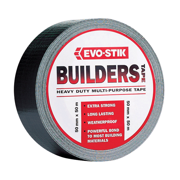BUILDERS TAPE 50MMX25M EVOSTIK