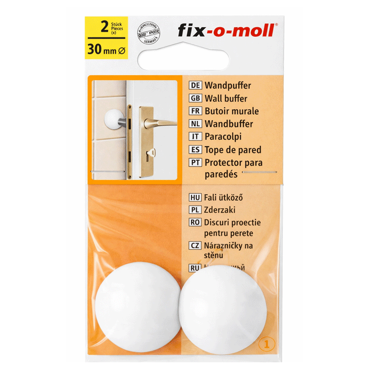 ΣΤΑΜΠΩΤΗΡΑΣ ΤΟΙΧΟΥ 30MM ΛΕΥΚΟΣ 2 ΤΕΜ.