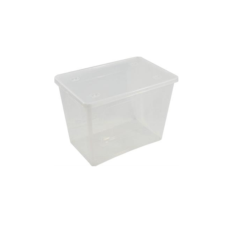 MULTIUSE BOX PLASTIC L795X590XH180MM W/TRANSPARENT BOTTOM+COVER