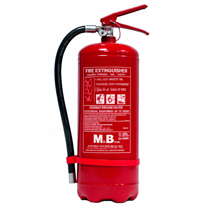FIRE EXTINGUISHER POWDER 6KG ABC PD EN3