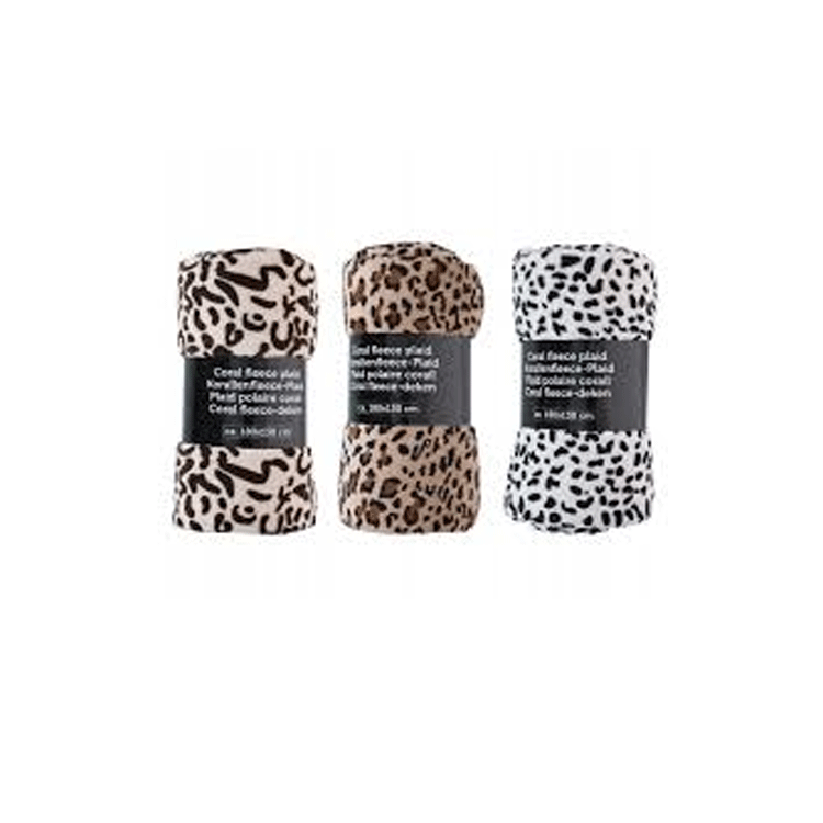 PLAID CORAL FLEECE 3AS PRINTED