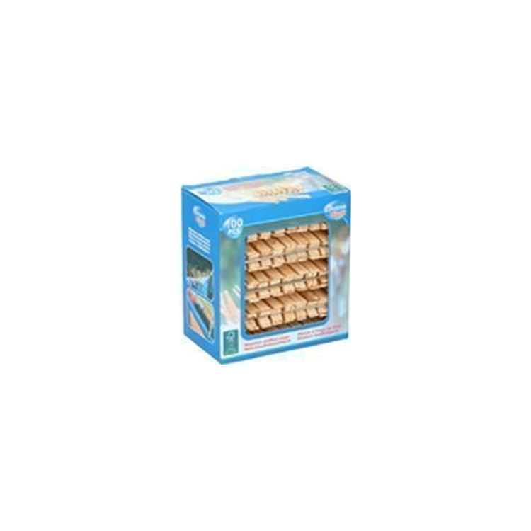 WOODEN CLOTHES PEGS 100PC
