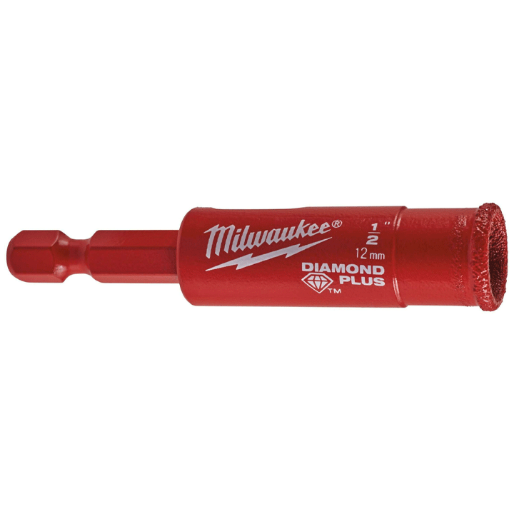 MILWAUKEE 12MM DIAMOND DRILL BIT 1/4 HEX