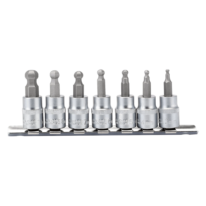 Εξάγωνη υποδοχή με μπίλια 3/8"48mm 7 τεμάχια