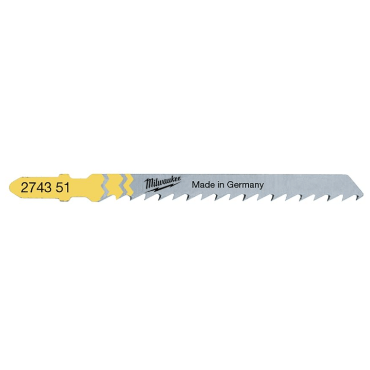 MILWAUKEE JIGSAW WOOD + PVC BLADES 75MM 5PCS