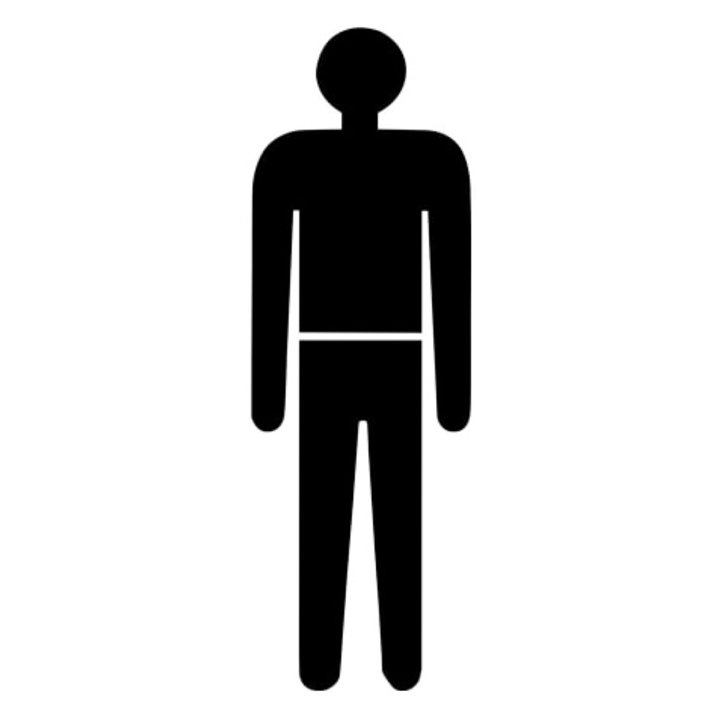 SIGN "MEN" PLASTIC SELF ADHESIVE