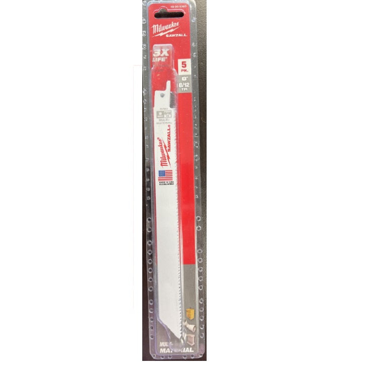 MILWAUKEE UNIVERSAL SAWZALL BLADE 200MM 5PCS