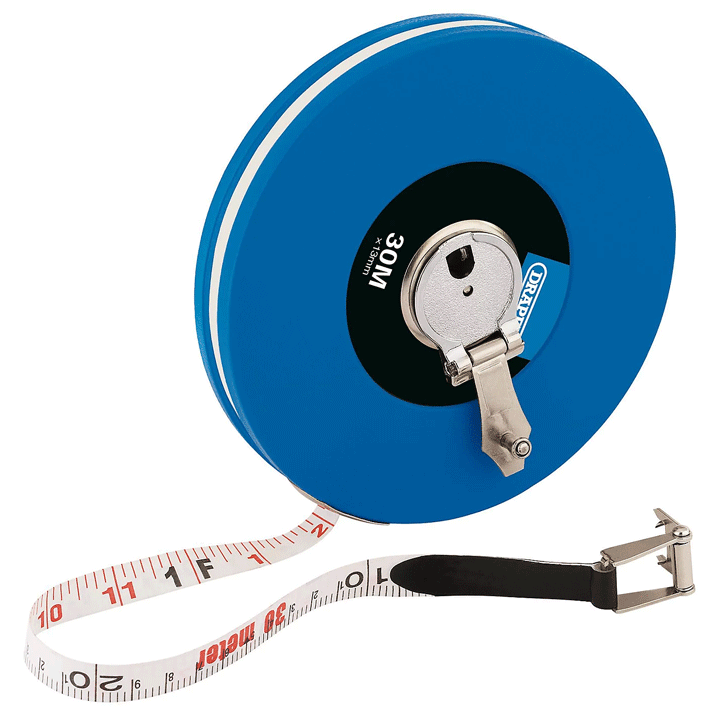 FIBREGLASS MEASURING TAPES 30M 100FT