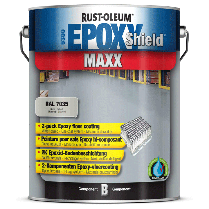 LIGHT GREY EPOXYSHIELD MAXX 5381 5LTR RUSTOLEUM