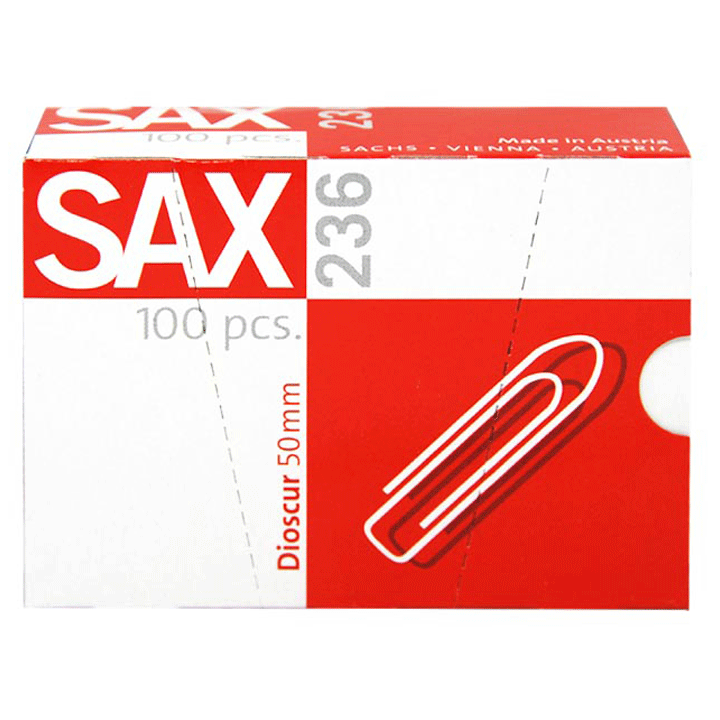 PAPER CLIPS 50MM P100-SLV