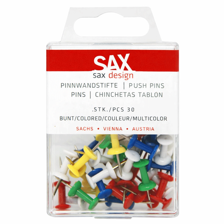 SAX PUSH PINS P30 ASS