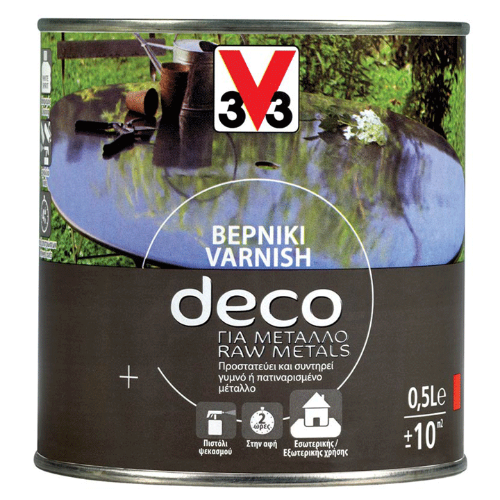 METAL VARNISH SATIN CLEAR 500ML V33