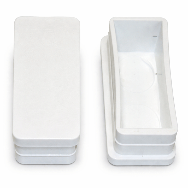 TUBE INSERTS RECT. WHITE 20X40MM