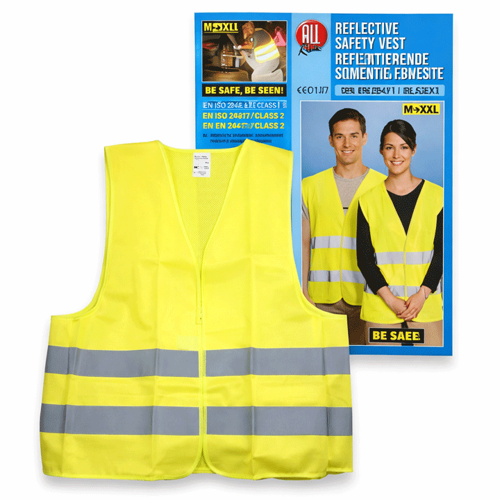 SAFETY VEST YELLOW PES 120g/m2