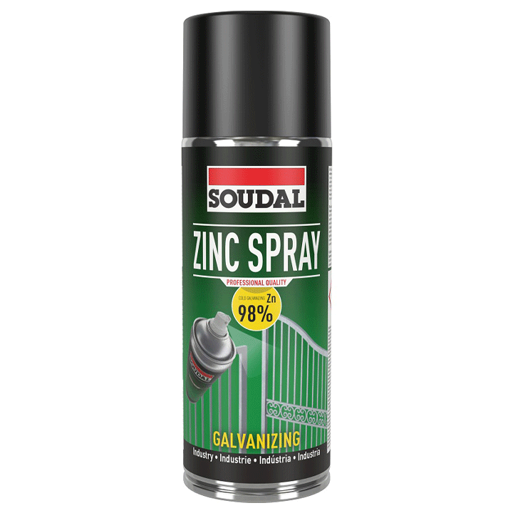 SOUDAL ZINC 98% GALVANIZING SPRAY 400ML