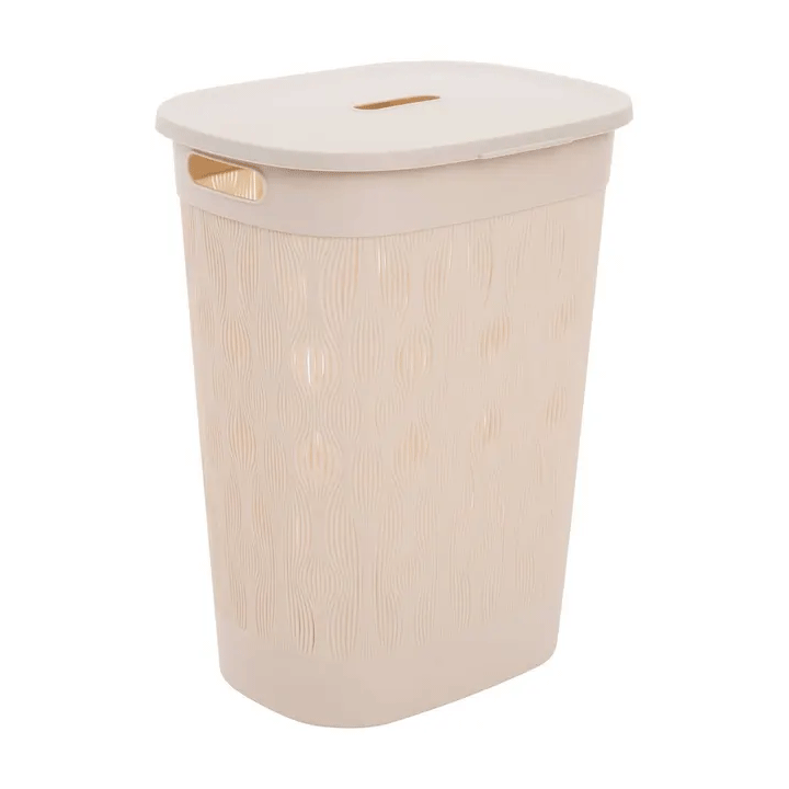 LAUNDRY BASKET 58L LEAF