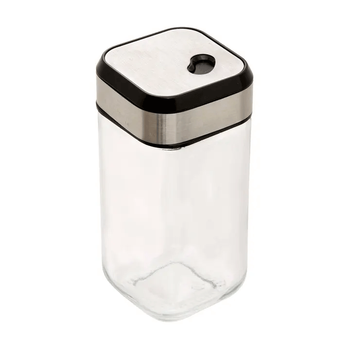 TALL SALT AND PEPPER JAR 9.8CM GLASS IN DISPLAY