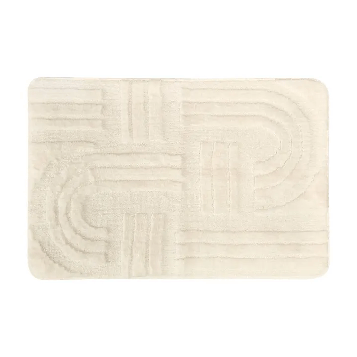 STRIO BATH MAT 75X50CM POLYESTER WHITE