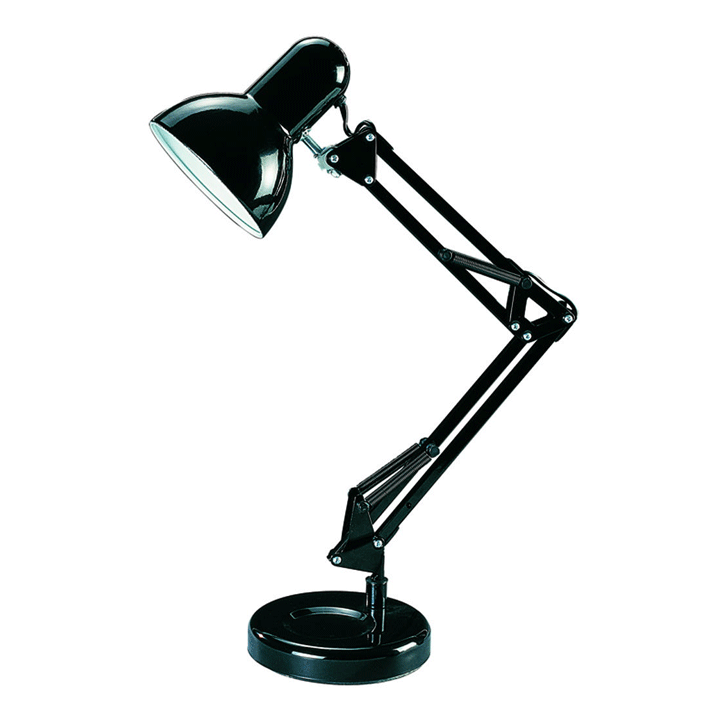 INCANDESCENT DESK LAMP E27 11W/25W BLACK