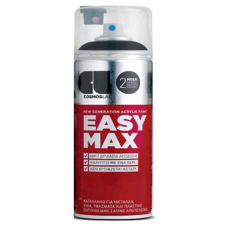 SPRAY EASY MAX BLACK RAL9005 NO.803 400ML COSMOSLAC