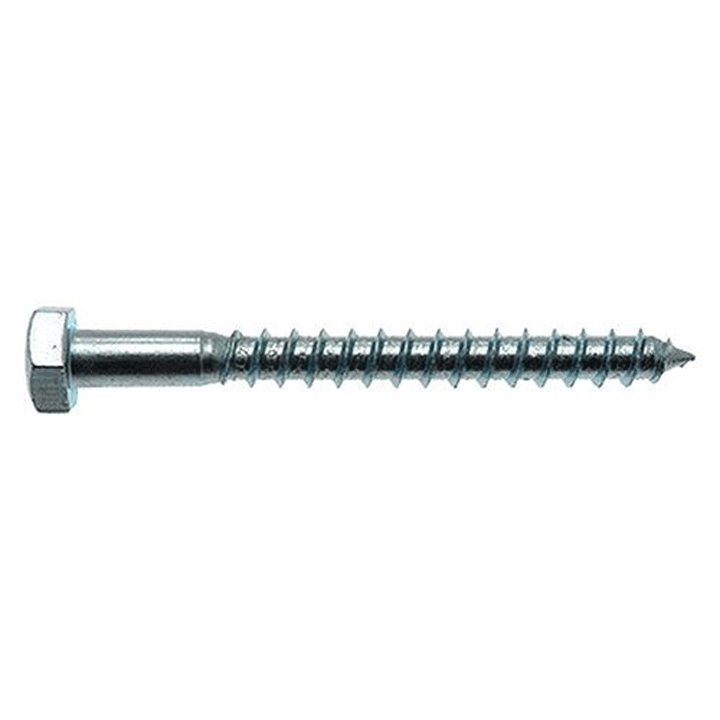 HEAD HEX WOOD SCREWS 10X110MM 50PCS ZPL DIN 571