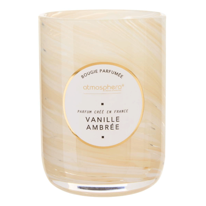 SCENTED CANDLE WAVY VANILLA GLASS 275GR
