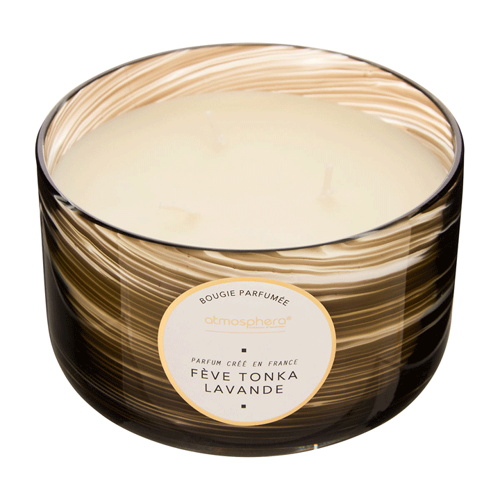 SCENTED CANDLE WAVY FEVE TONKA LEVANDER 540GR